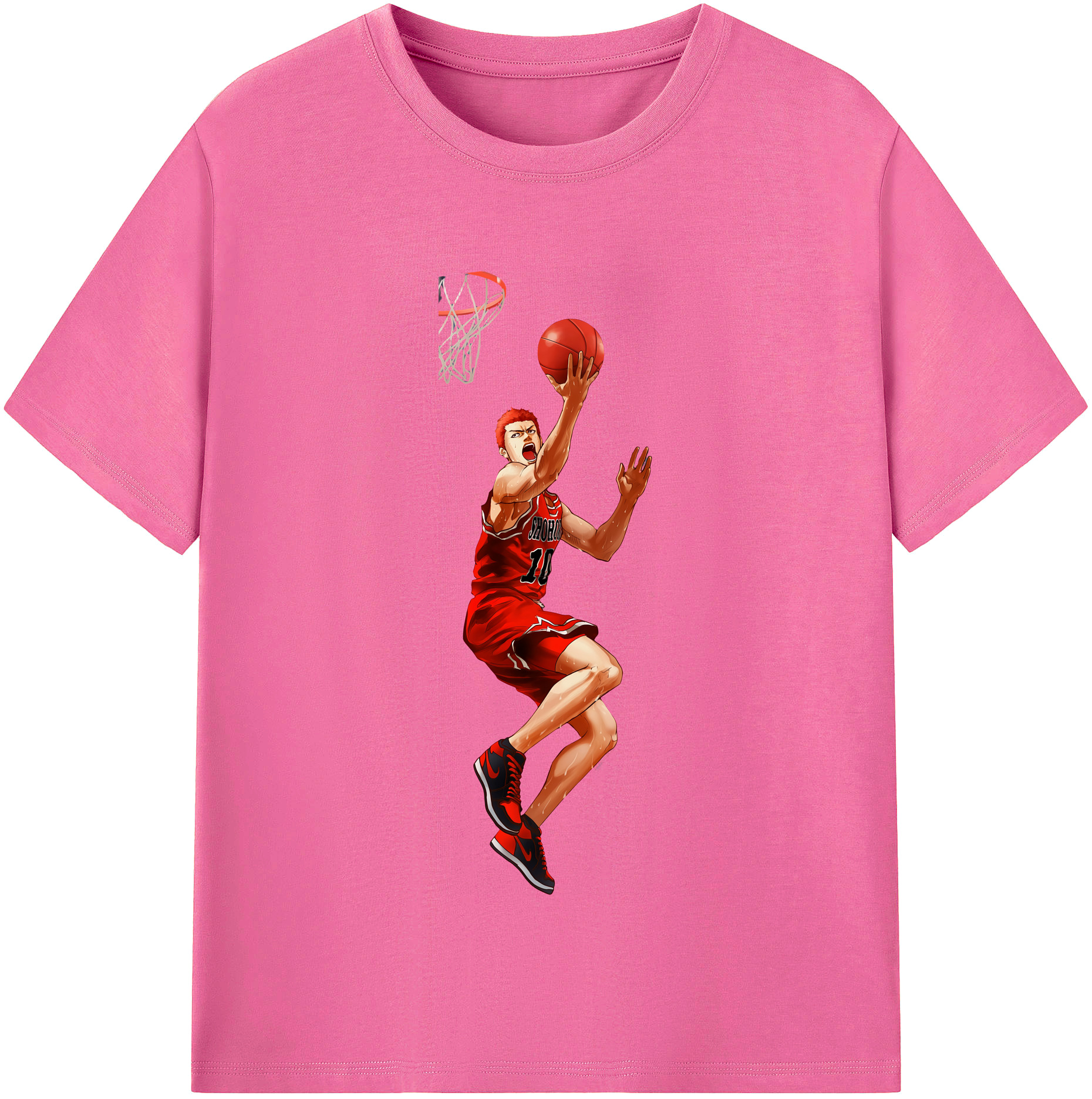 （画像用） SLAM DUNK／スラムダンク レディースカジュアルプリントTシャツ（綿100％）